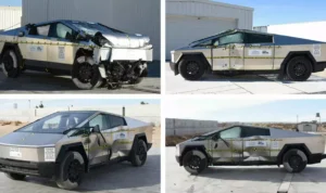 Image Credit Carscoops - Tesla Cybertruck won the 5-star crash test rating from NHTSA.