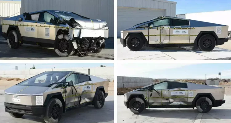 Image Credit Carscoops - Tesla Cybertruck won the 5-star crash test rating from NHTSA.