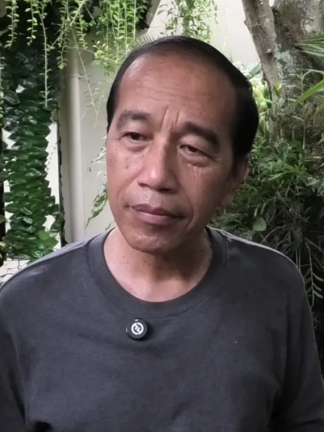 Image Credit Fajar Abrori/Liputan6 - The 7th President of the Republic of Indonesia, Joko Widodo or Jokowi at his private home in Solo.