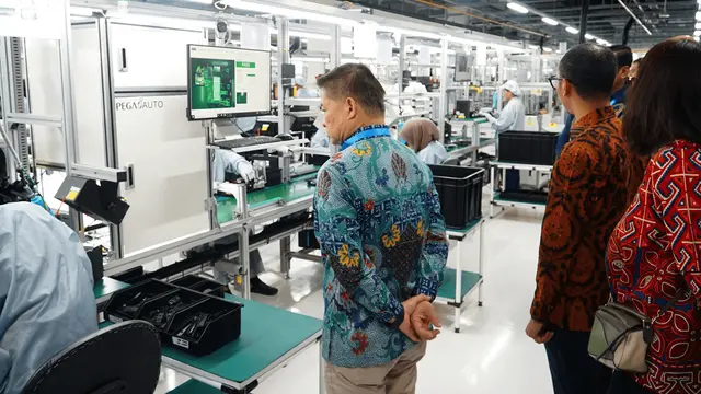 Pegatron through PT Pegaunihan Technology Indonesia together with Telkomsel operates an AI-based smart factory with 5G Telkomsel ( Corpcomm Telkomsel)