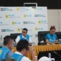 PLN President Director Darmawan Prasodjo (center) when leading a meeting on the restoration of Bali's electricity system at the Pesanggaran PLTDG on Saturday morning (3/5/2025). (PLN Doc)