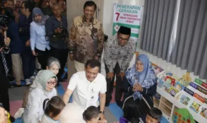 Central Java Governor, Ahmad Luthfi during the inauguration of daycare and women workers' shelter in Batang Integrated Industrial Area (KITB), Thursday (1/5/2025). (Special)