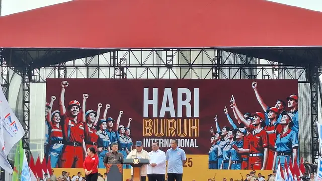 President Prabowo Subianto gave a gift to workers on International Workers' Day or May Day 2025 by forming the National Workers' Welfare Council. (Lizsa Egeham).