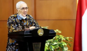 Prabowo said Try Sutrisno was one of the retired TNI who founded a political party. (BeritaSatu/Ruht Semiono)