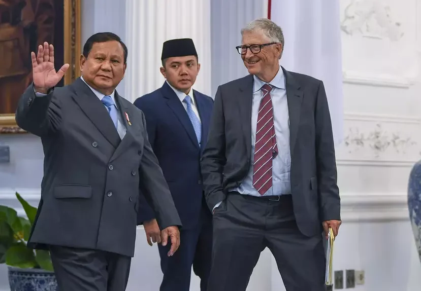 Indonesia was appointed as the location for the M72/AS01E TB vaccine trial by Bill Gates. (Antara/Galih Pradipta)