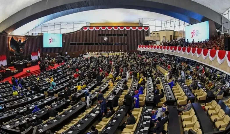 Image Credit Doc Antara - The 2023 MPR DPR DPD annual session.